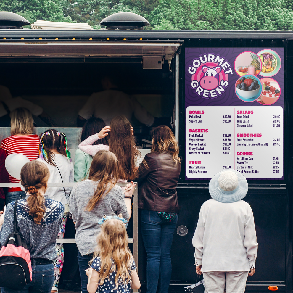 Food Decals Food Truck Menu Decals – InkCowPrints