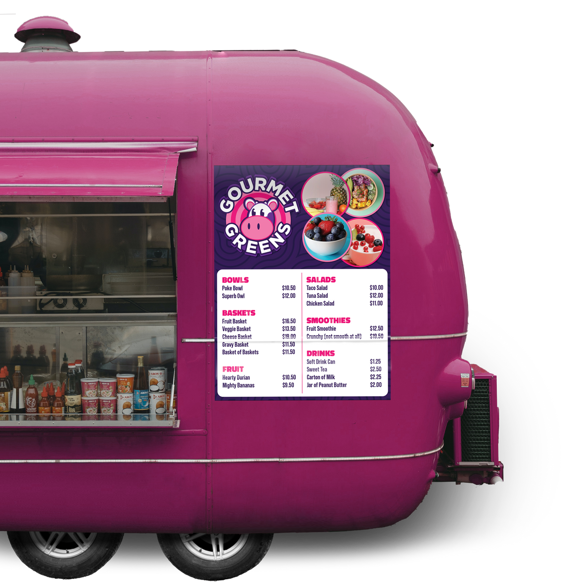 Food Decals Food Truck Menu Decals – InkCowPrints